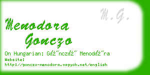 menodora gonczo business card